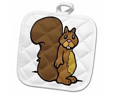 3dRose Topflappen, weiß, 20,3 x 20,3 cm