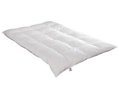 Irisette Daunendecke Edda extra warme Winterdecke, aus 100% Baumwolle 90% Daunen, 10% Federn mit Aufbewahrungstasche, 155 x 200 cm, weiÃ