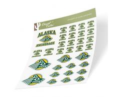 University of Alaska Anchorage UAA Seawolves NCAA Aufkleber Vinyl Aufkleber Laptop Wasserflasche Auto Scrapbook (Typ 1 Blatt)