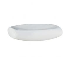 kela Seifenschale Marin aus Poly in weiß, Plastik, 11.5 x 9 x 2.5 cm