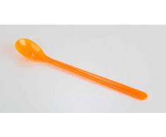 Kimmel Mehrzwecklöffel Joghurtlöffel Eislöffel Cocktaillöffel 6 Stück Mehrweg, Kunststoff, Orange Transparent
