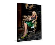 Calvendo Premium Textil-Leinwand 80 cm x 120 cm hoch, Model: Julia Himmel | Wandbild, Bild auf Keilrahmen, Fertigbild auf echter Leinwand, Leinwanddruck Menschen Menschen