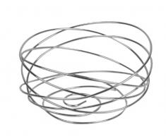 Equinox 508157 Obstkorb, Drahtgewinde, Durchmesser 24 cm, Chrom