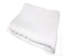 Douceur dIntérieur - 1800496, Badetuch, 90 X 150 cm, Vitamine, Frottee 450 G Unifarben, Weiss