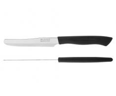 Marietti 5085 Messerset mit Säge, Edelstahl, grau und schwarz, 6 Einheiten