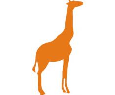 INDIGOS 4250380594606 Wandtattoo w054 Giraffe Afrika 120 x 64 cm, orange