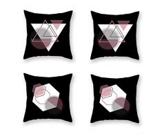 Fukeen Kissenbezüge, niedliches Kaninchen mit Blütenblumen dekorativ, Standard-Kissenbezüge, Osterhase, Frühling, Zuhause, Büro, Dekoration, super weich, 45,7 x 45,7 cm, 4 Stück 18x18 Rabbit With Bloon