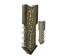 Sign of the Times Mercantile Metallpfeil Vintage Markise LED Schild