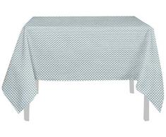 Soleil d Ocre Tischdecke schmutzabweisend Palme, Polyester, blau, 180 x 180 cm