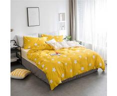 OTOB Bettwäsche-Set, Doppelbett, Cartoon-Motiv, 100 % Baumwolle, 3-teiliges Bettwäscheset, Geschenke, mit 1 Bettdeckenbezug und 2 Kissenbezügen, für Doppelbett, Doppelbett Full/Queen (1 Duvet Cover + 2 Pillowcases) Multi A0.3