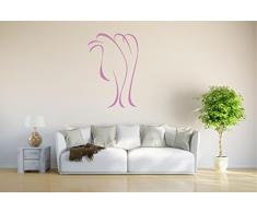 INDIGOS 4051095834045 Wandtattoo / Wandsticker - d276 sÃ¼Ães Kamel Afrika Zebu WÃ¼ste Lama Tribal, Vinyl, flieder, 160 x 108 x 1 cm