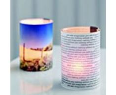 men-u Bild Windlicht, Glas, Edelstahl, Kunststoff, für 2 Fotos