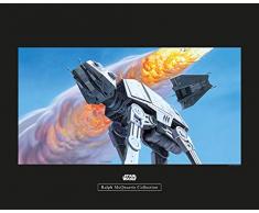 Komar Wandbild Star Wars Classic RMQ Hoth Battle at-at | Kinderzimmer, Jugendzimmer, Dekoration, Kunstdruck | ohne Rahmen | WB143-50x40 | Größe: 50 x 40 cm (Breite x Höhe)