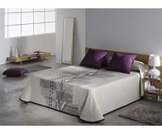 El Tintorer Sommer-Tagesdecke Zen, Malva, Bett 180 cm