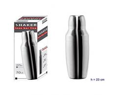Home Cocktail Shaker, 700 ml, Edelstahl, 9 x 9 x 24 cm