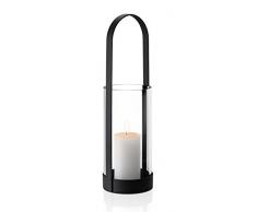 Blomus Nero Laterne, Metall, schwarz, H 53 cm, Ø 15,5 cm