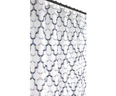 Regal Home Collections Charlton bedruckter Stoff-Duschvorhang, 178 x 183 cm schwarz