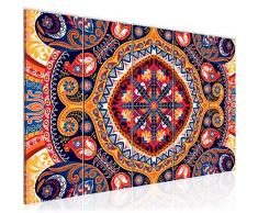 Bilder Mandala Abstrakt Wandbild 200 x 80 cm Vlies - Leinwand Bild XXL Format Wandbilder Wohnzimmer Wohnung Deko Kunstdrucke Bunt 5 Teilig - MADE IN GERMANY - Fertig zum Aufhängen 506755a