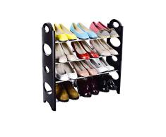 Inspired Living 4 Tiers Shoe Rack Schuhregal, Metall, Puder