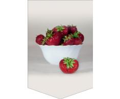 Horn textiles Calypso 11 Fensterbild digital Bedruckt Erdbeeren (Breite: 30 cm, Höhe: 45 cm)