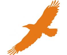 INDIGOS 4051095004455 Wandtattoo w067 Adler / Vogel 120 x 114 cm, orange
