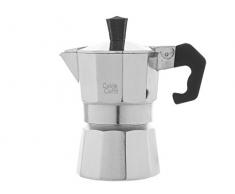 Bialetti Kaffeemaschine Espresso Kaffee Warm mit eine Tasse Aluminium Grau 12 x 6,5 x 13 cm