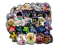 DOFE 50 Aufkleber Nationalpark, Auto-Aufkleber, 50 Stück, Laptop-Aufkleber, Motorrad, Fahrrad, Gepäck, Graffiti-Flicken für Jugendliche 50 Stück Jojo Bizzare Adventure