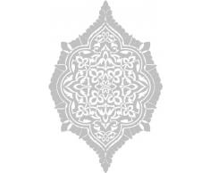 INDIGOS 4051095024026 Wandtattoo W244 Blume, Ranke 80 x 52 cm, silber