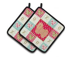 Carolines Treasures CK5856PTHD Lhasa Apso #1 Love Paar Topflappen, Mehrfarbig