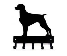 The Metal Peddler Bretagne Schlüsselbrett für Hundeleine Large 9 inch Wide schwarz