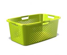 Sundis Pixel Wäschekorb, Lime, 58 x 38 x 23,5 cm