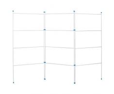 Faltbarer Wäscheständer 3 Abschnitte, Klappbar, Platzsparend, Effizient von Home Vida