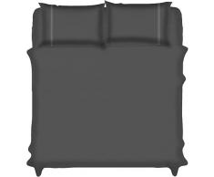 Lux Decor Collection Bettwäsche-Set – gebürstete Mikrofaser 1800 Bettwäsche – Knitter-, Flecken- und lichtbeständig – hypoallergen – 4-teilig King Embroidery Dark Grey
