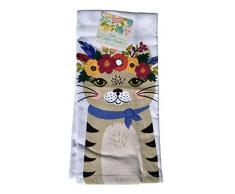 Ritz Geschirrtücher mit Blumenmotiv, 100% Baumwolle, 2 Stück