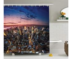 ambesonne Polyester-Home Decor Kollektion-Badezimmer Dusche Vorhang Set mit Haken, Textil, Multi 32, 69W x 70L