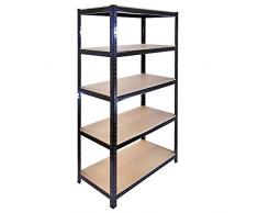 The Shopfitting Shop Heavy Duty Steckregal 5 Etagen Garage Regal Gewächshaus Utility Aufbewahrung Zuhause Rack 1800 x 900 x 400