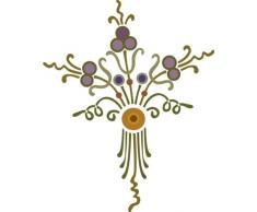 Indigos 4051719769678 Wandtattoo MF460 schÃ¶nes Ornament 60 x 48 cm