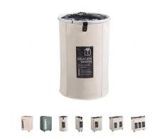 Queenie Wäschekorb, groß, faltbar, wasserdicht, Stoff, faltbar, Wäschesack Wd3-003wb