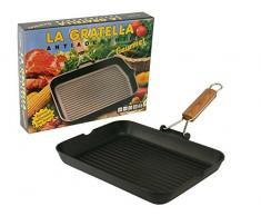 Bormioli Rocco Risoli Grillpfanne cm.36 x 26 Grillrost Risoli