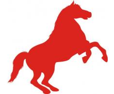 INDIGOS 4051095056898 Wandtattoo w618 Pferd Wandaufkleber in 3 Größen, 120 x 66 cm, rot