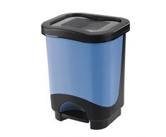Tontarelli Mülleimer a Pedale 18L Idee schwarz/blau
