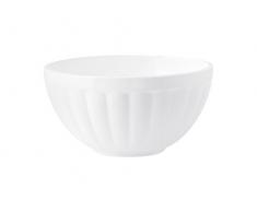 H&H Coste Salatschüssel, Melamin, Weiß, 23 cm