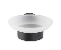 Wenko Seifenablage Bosio Seifenschale, Edelstahl rostfrei, Matt, 11 x 5,5 x 13 cm