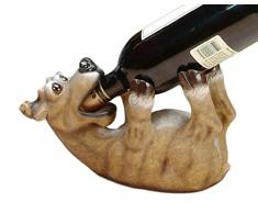 StealStreet ss-ug-cac-701 Keramik Little Deer Trinken Wein Flaschenhalter, 24,1 cm braun