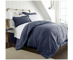 ienjoy Home Collection Bett in Einer Tasche, 8-teilig Modern Queen Navy
