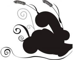 INDIGOS WG10204-90 Wandtattoo W204 Baum Blume Ranke Wandaufkleber 80 x 67 cm, silber