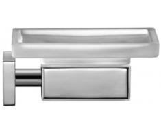 Duravit 0099521000 Seifenschale Karree Glas matt, chrom