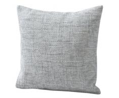 Max Winzer 27615444 Halifax Zierkissen 40x40 cm grobes Strukturgewebe, silber