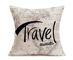 Fukeen Muttertagsdekorative Kissenbezüge Baumwolle Leinen Home Sofa Room Throw Kissenbezug Kissenbezug Schriftzug Schriftzug Dekor Kissenbezug 45,7 x 45,7 cm Mama Geschenk 18x18 Valentinstag Geometrie Tier Rose