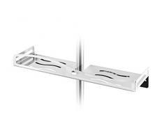 CM Bath Duschstange, selbstklebend, rostfrei, glänzend, 405 x 125 x 100 mm